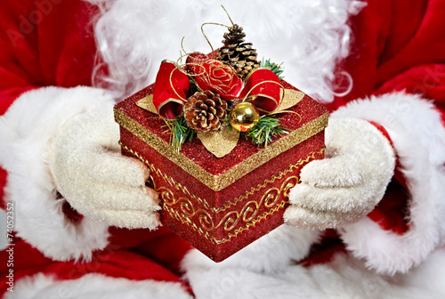 Christmas Santa Claus with gift