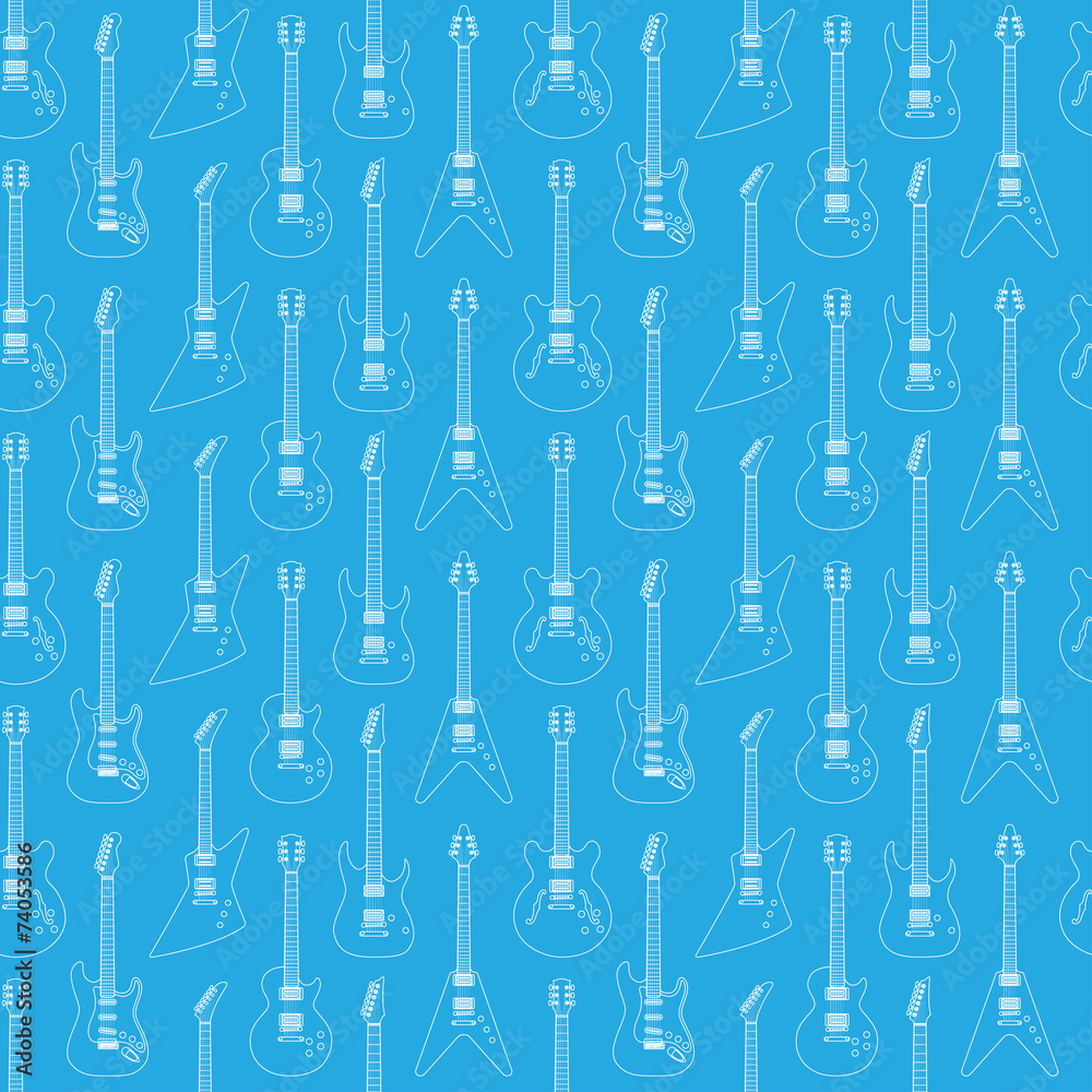 guitar seamless pattern guitar seamless pattern