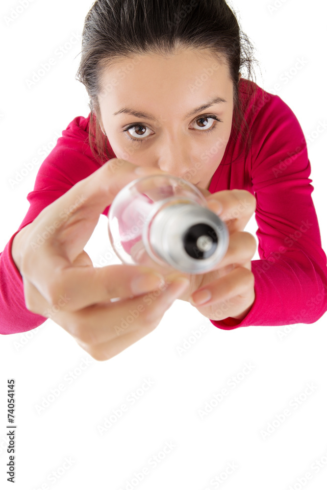 Fototapeta premium changing a light bulb