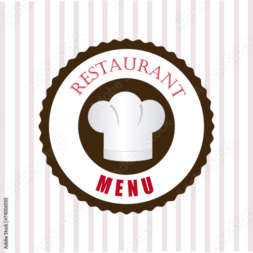 Restaurant design over white background vector illustration