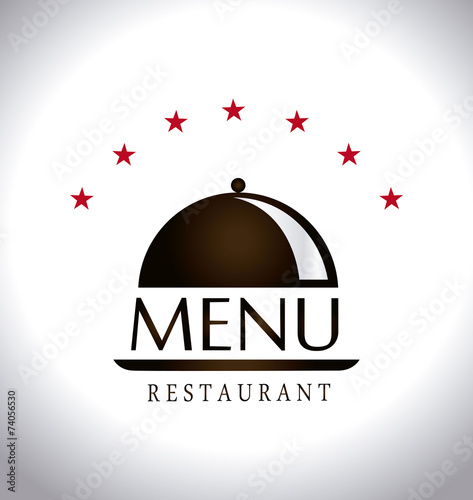 Restaurant design over white background vector illustration