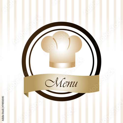 Restaurant design over white background vector illustration