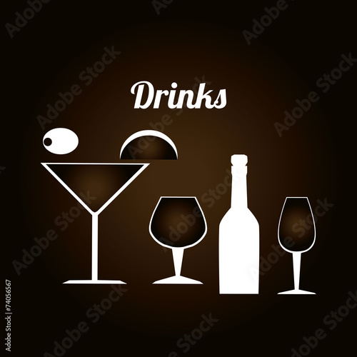 Restaurant design over white background vector illustration