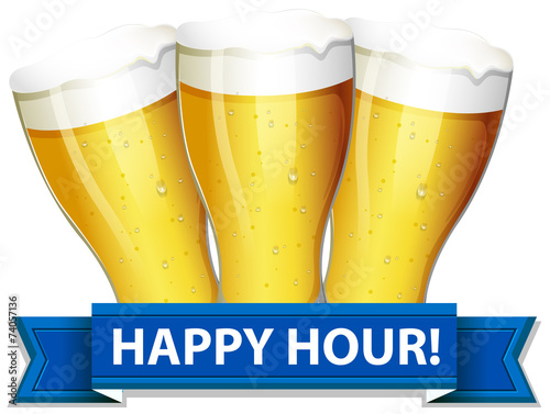 A happy hour template