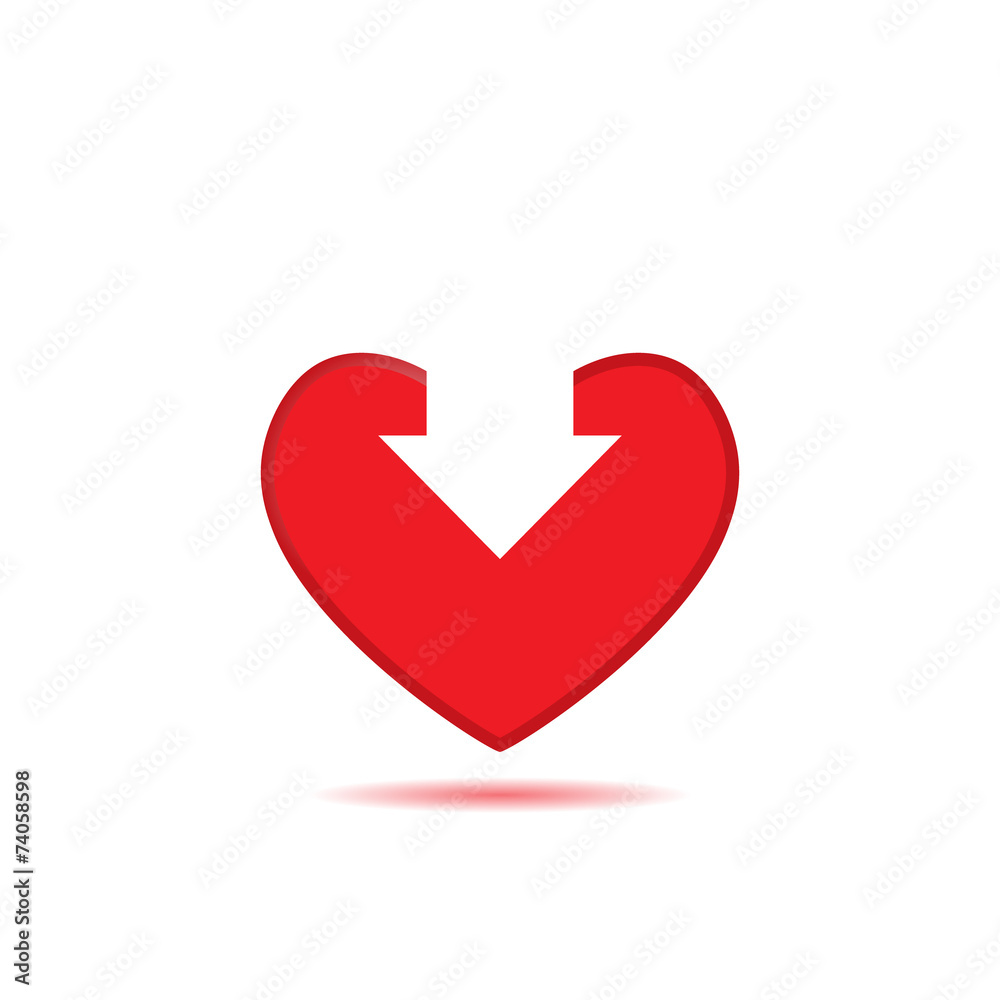 heart with an arrow inside heart with an arrow inside