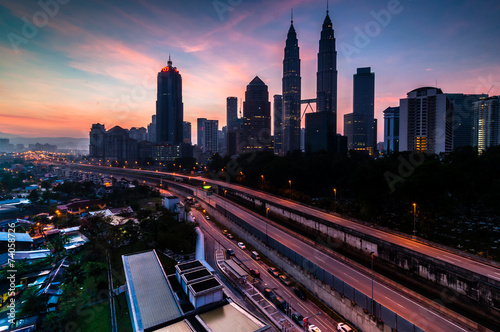 Kuala Lumpur during sunrise
