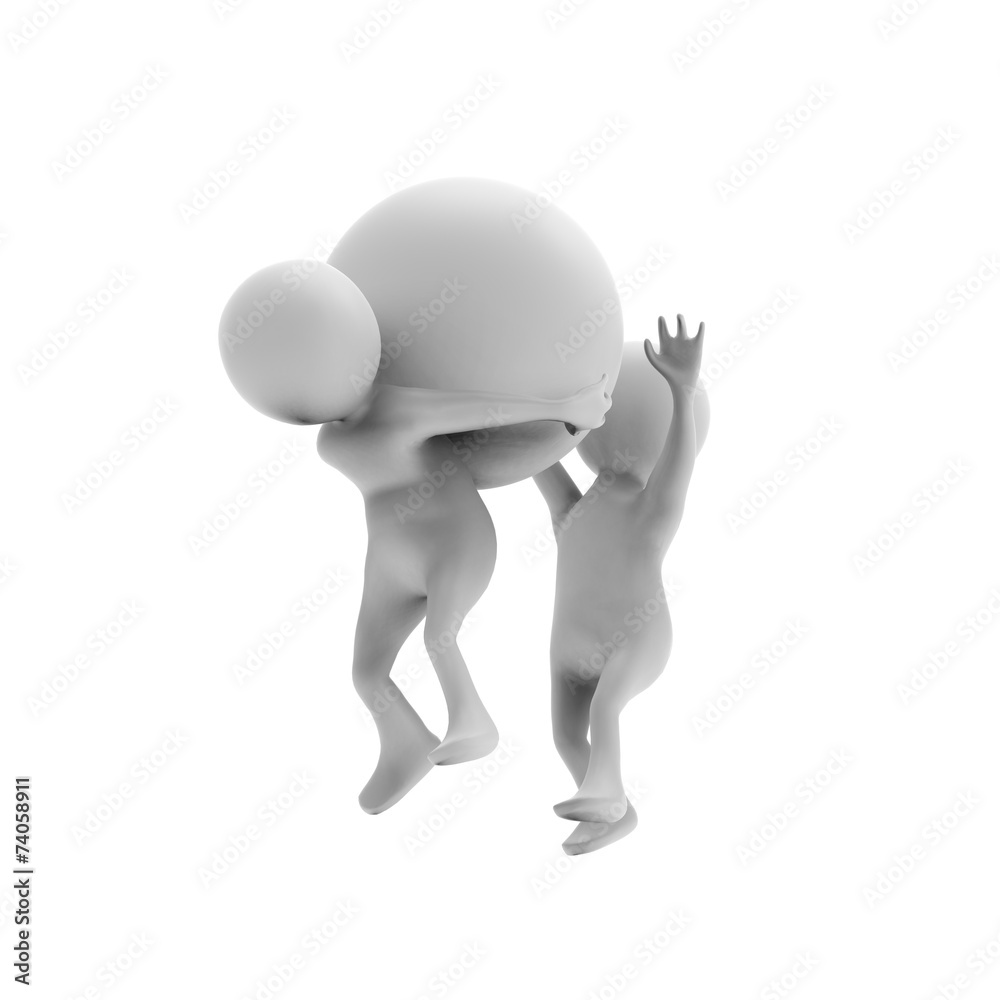 球体を背負う人 Stock イラスト Adobe Stock 球体を背負う人 Stock イラスト Adobe Stock