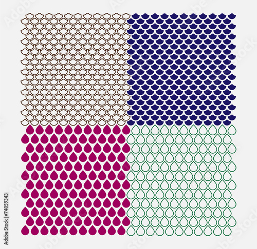 Seamless background tiles and drops