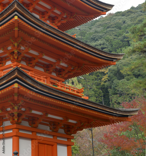 Kiyomizu dera Temple in Kyoto, Japan photo