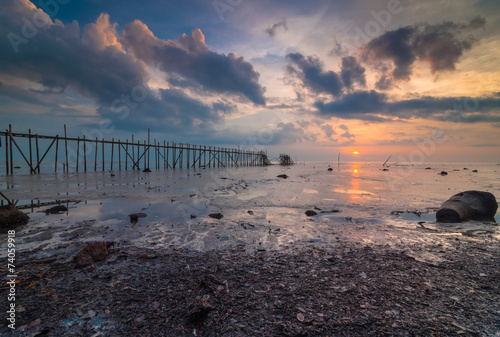 Sunset at punggor beach