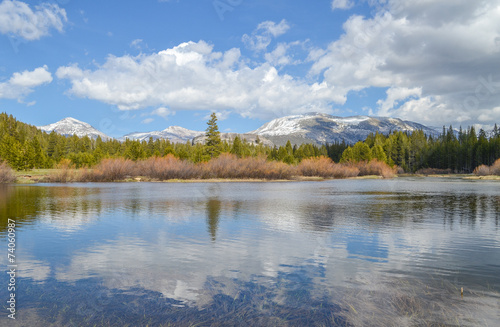 Mirror lake in Yosemite national park, CA