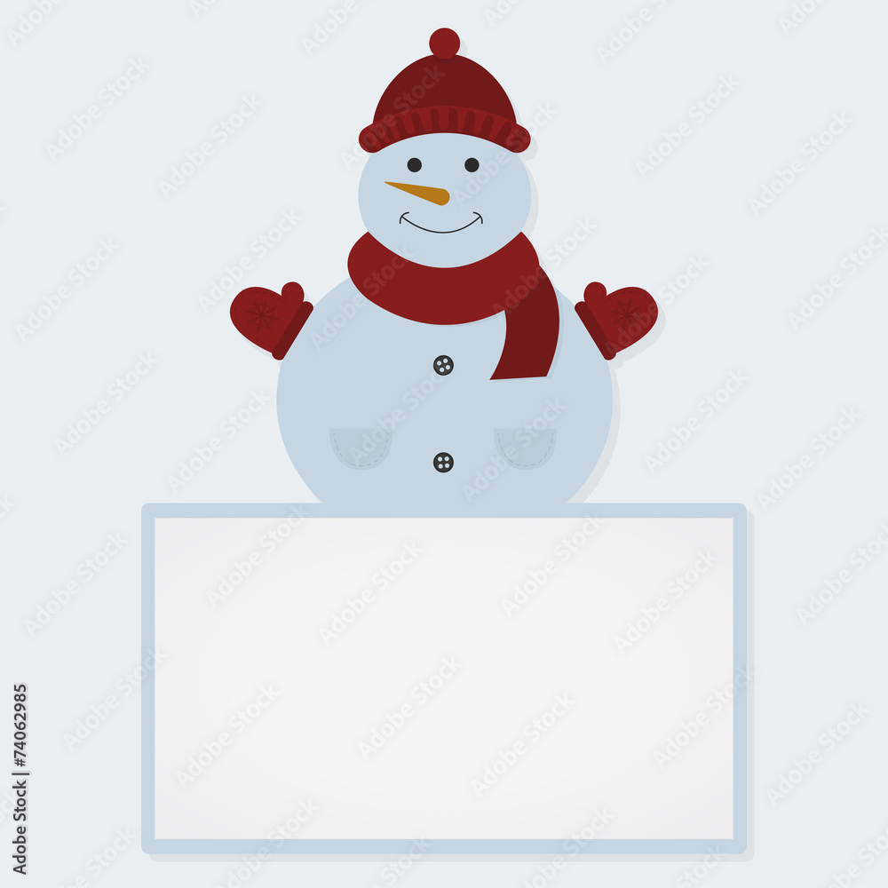 Snowman and white sheet Snowman and white sheet