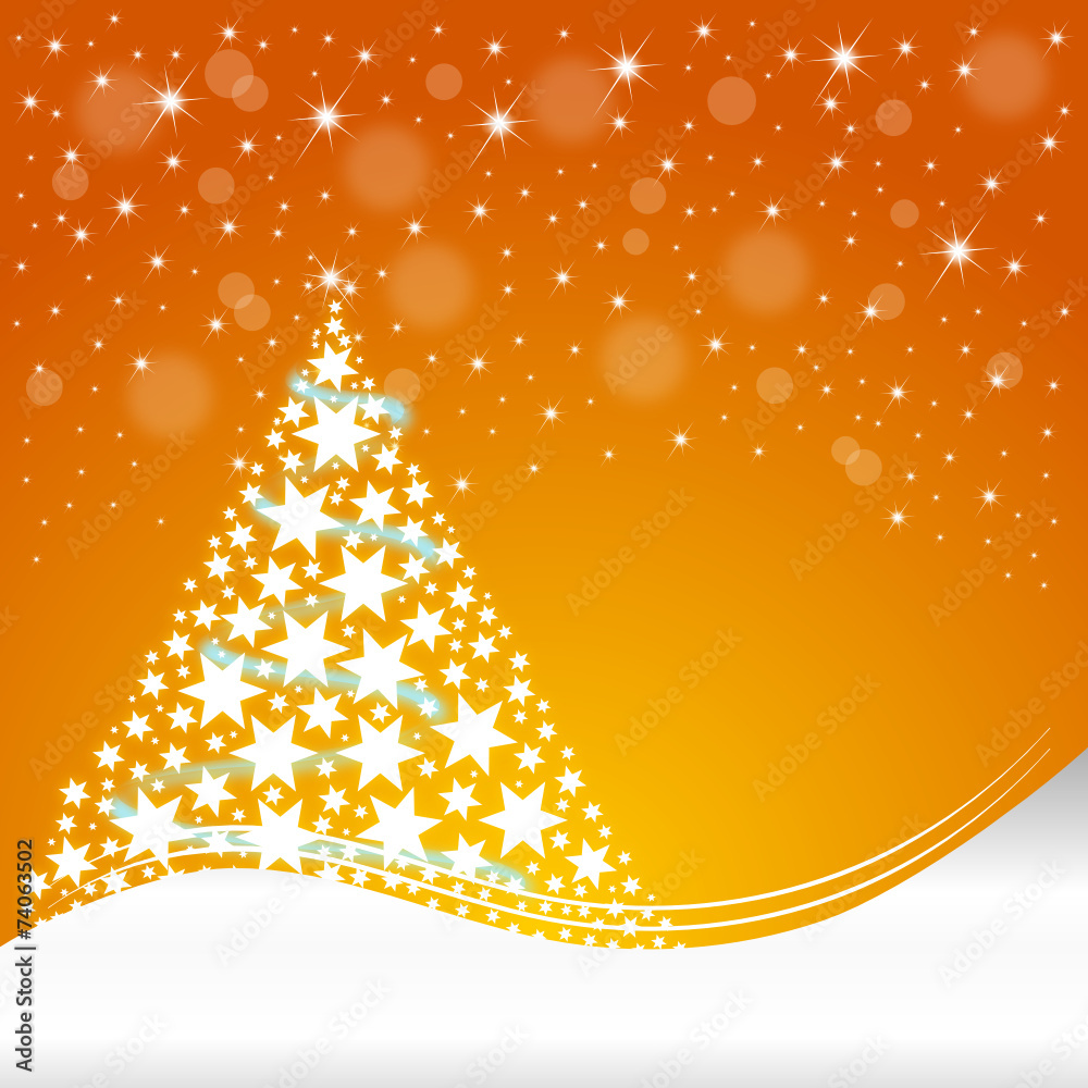 Weihnachtskarte mit Weihnachtsbaum