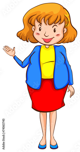 A smiling teacher