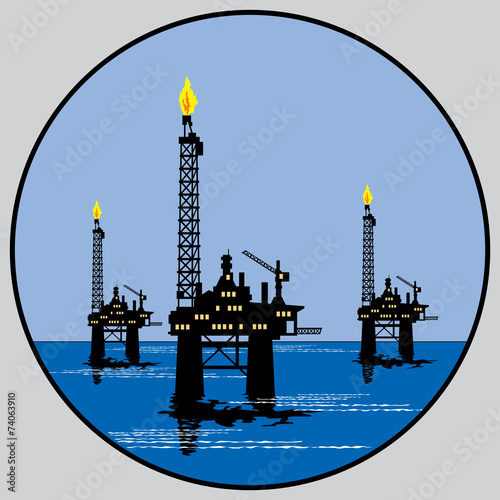 petroleum platform emblem