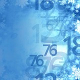 frozen xmas winter sale numbers elegant background