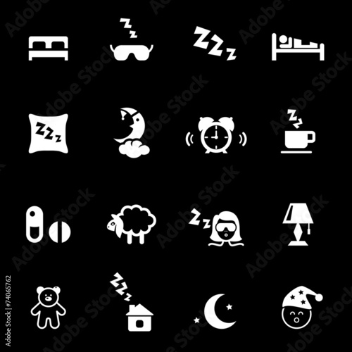 Bed time icons