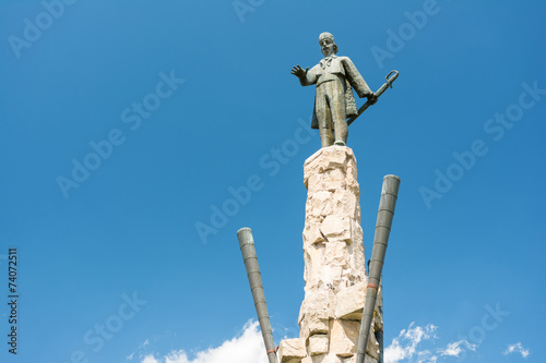 Statue Of Avram Iancu In Cluj Napoca, Romania.
