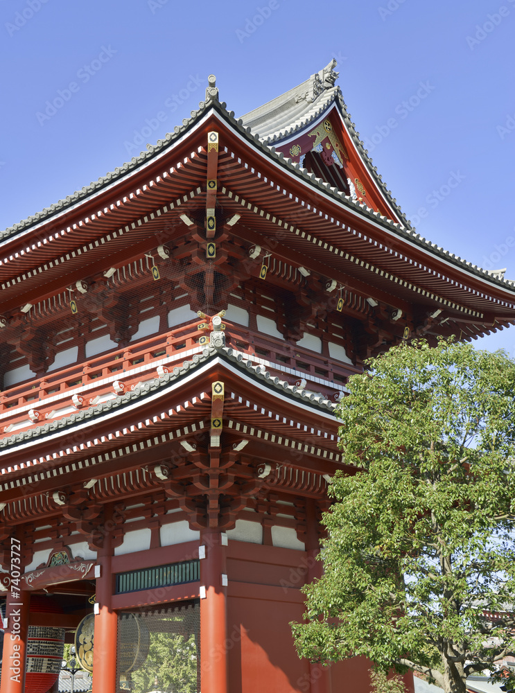 Sensoji Buddhist Temple in Asakusa, Tokyo, Japan