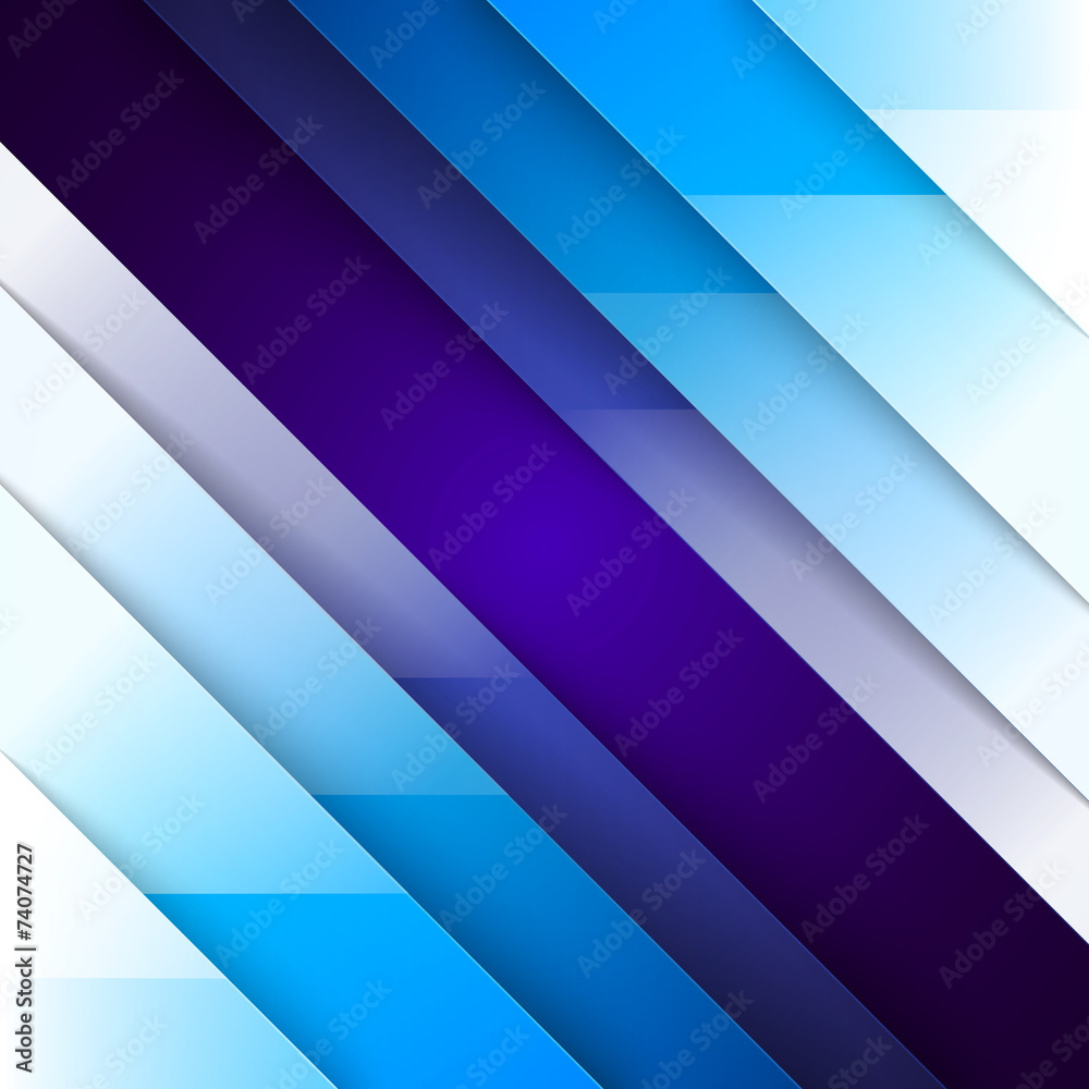 Fototapeta premium Abstract blue triangle shapes background