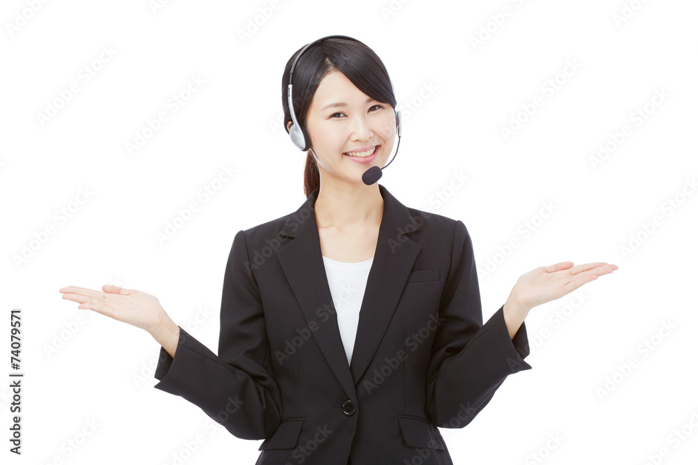 両側を案内するオペレーター