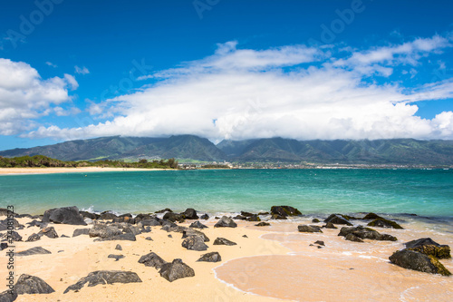 View of Kahului from Kanaha Beach Park,Maui