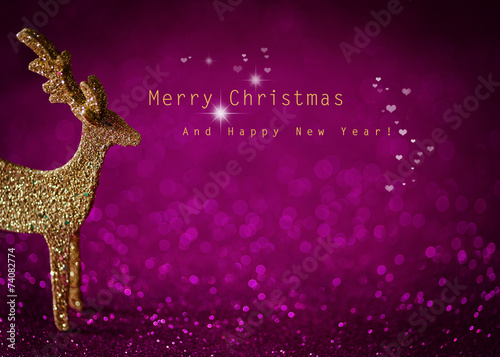 Tierische Weihnachtsgrüße in pink II