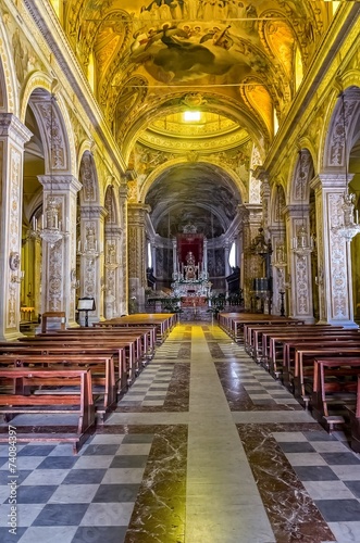 Inside the cathedral of Acireale ( Maria Santissima Annunziata)