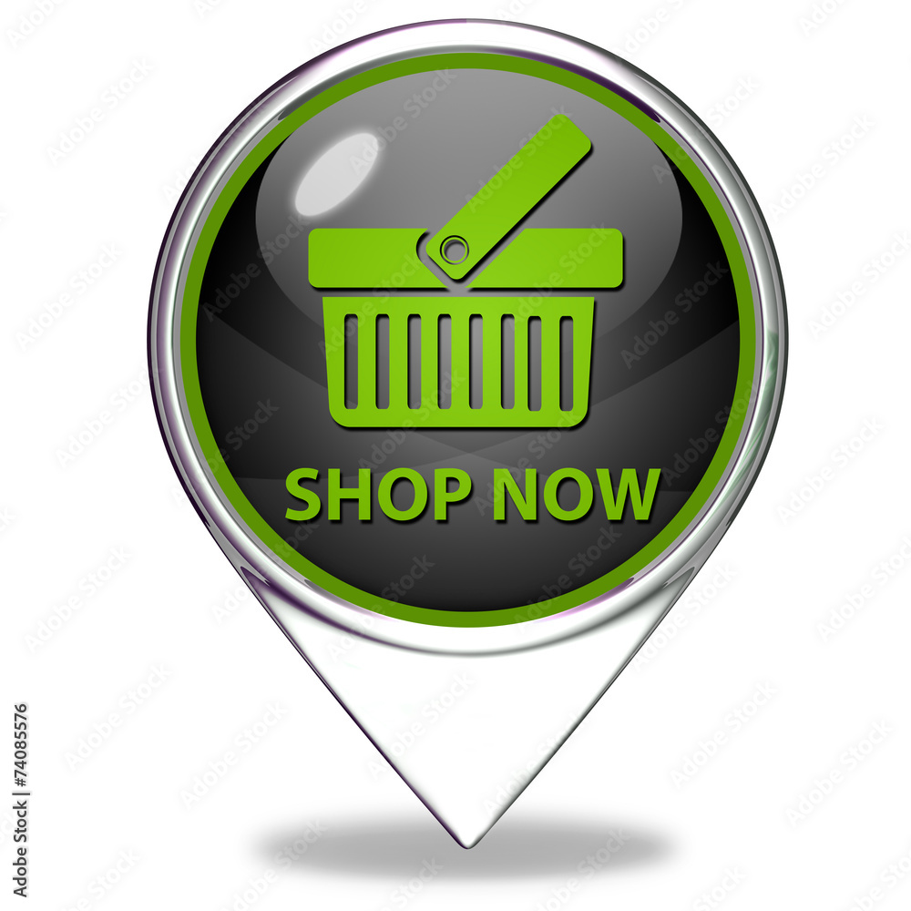 Buy now pointer icon on white background Buy now pointer icon on white background