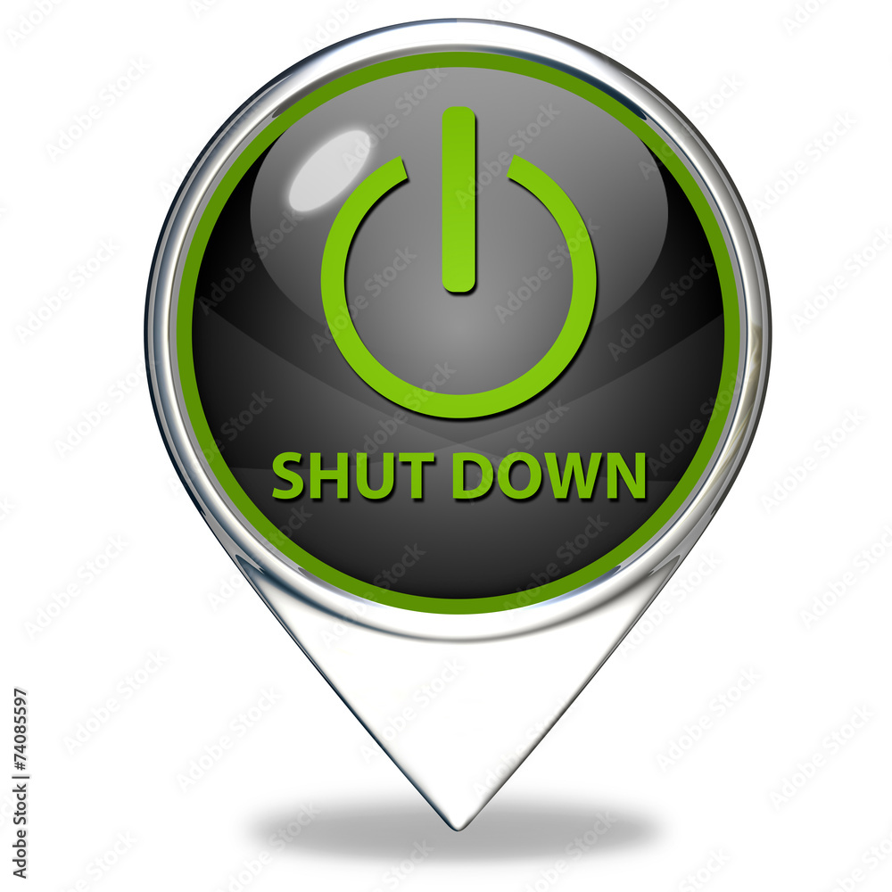 power pointer icon on white background power pointer icon on white background