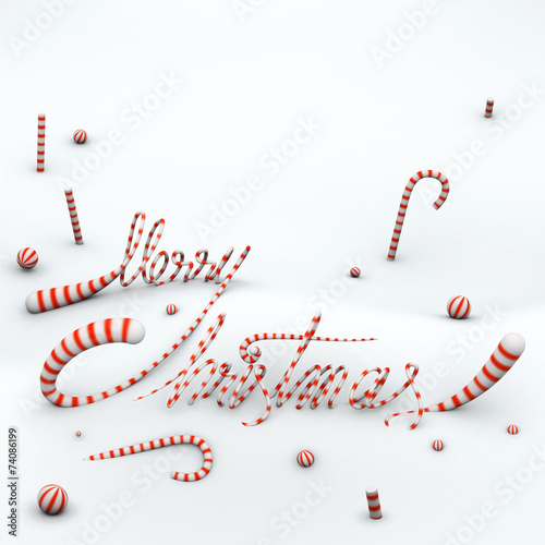 Merry Christmas candy quotes illustration