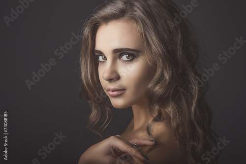 Portrait of beautiful young girl. sexy image