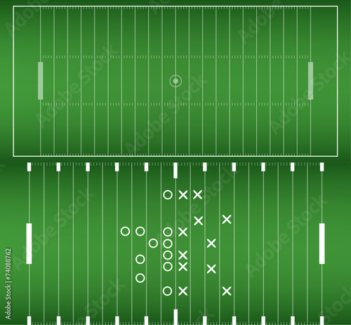 Set of american football field background eps10 vector
