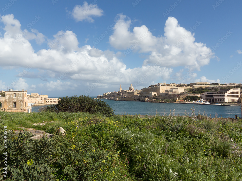Panoramasicht auf Valletta, Malta