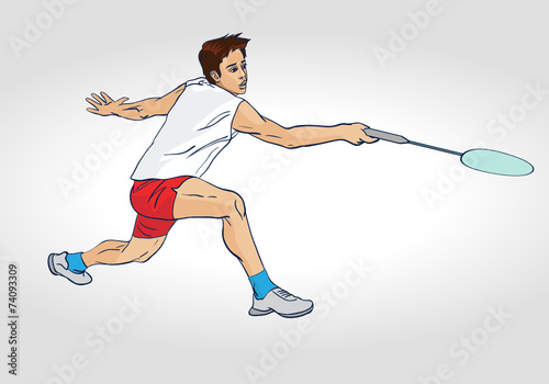Badminton : A Professional Badminton Player