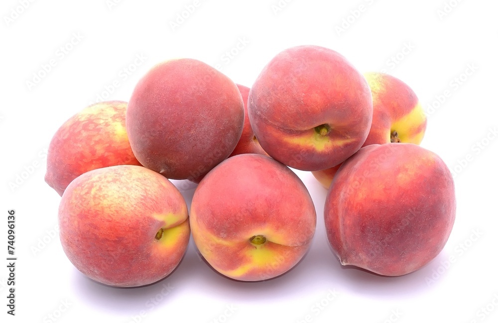 Peach fruit isolated on white background Peach fruit isolated on white background