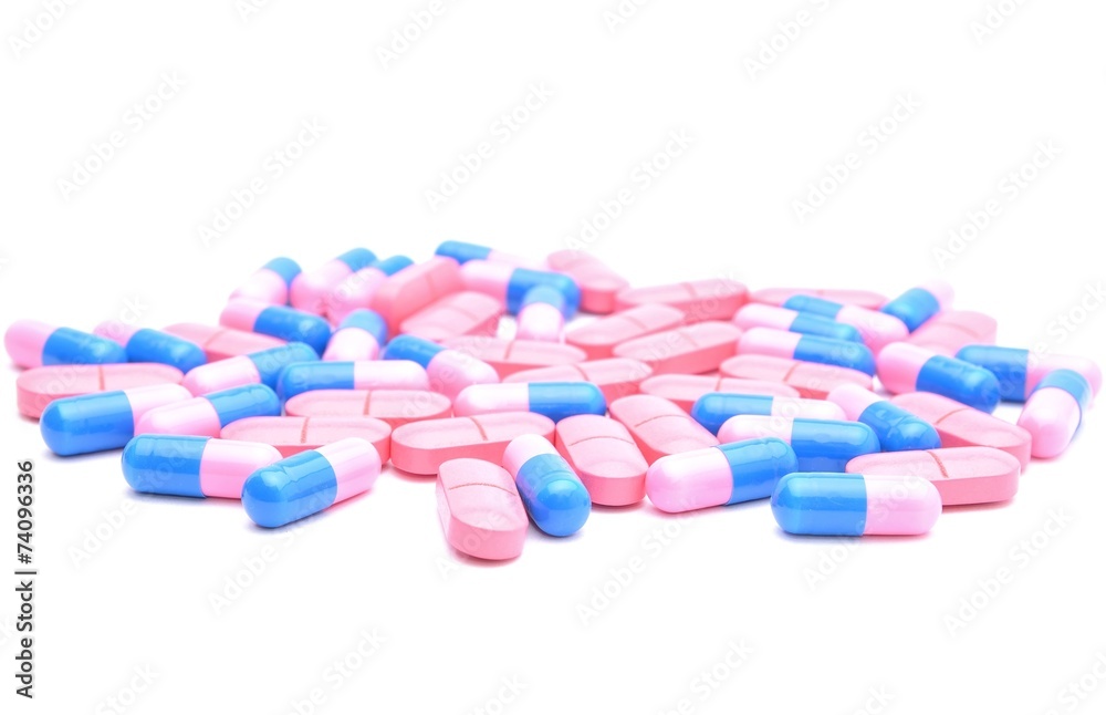 Pills isolated on white background Pills isolated on white background