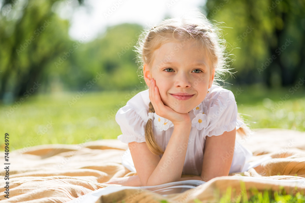 Summer weekend in park