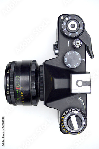 Obraz na płótnie Photocamera Zenit in private collection on November 23, 2014 w salonie