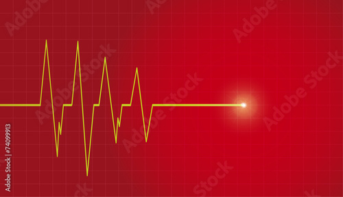 Vector background with life line.