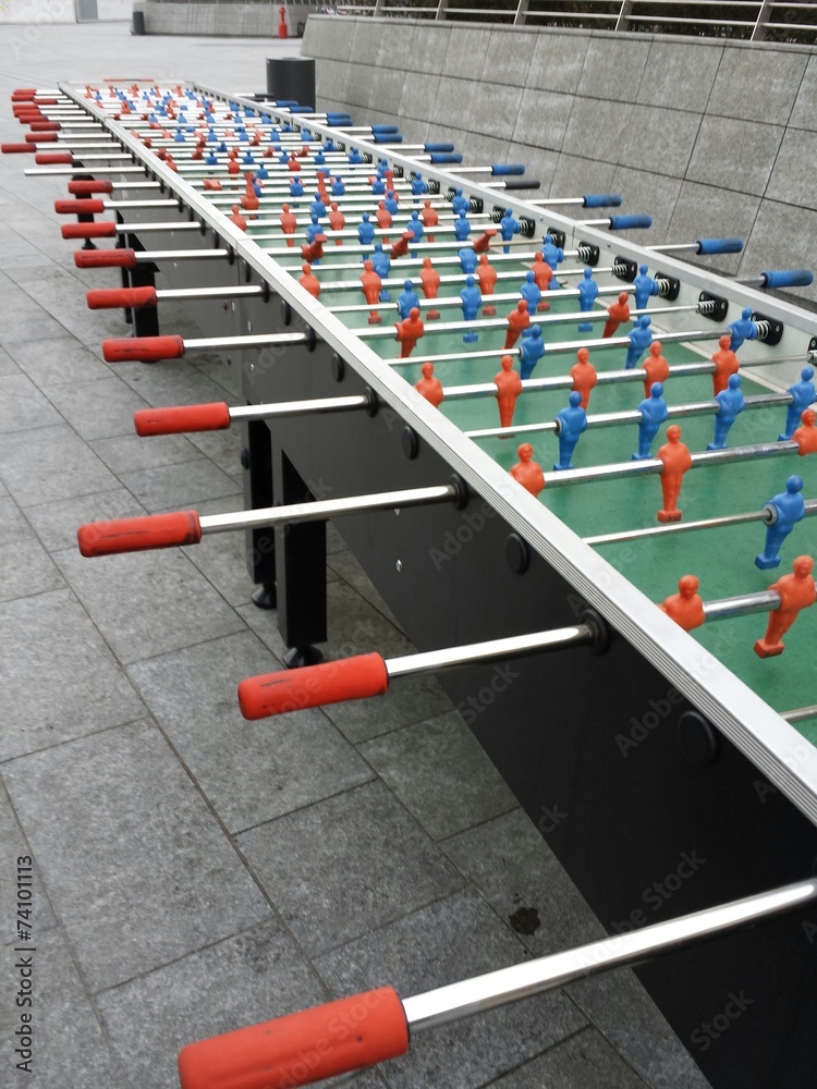 Calcio Balilla Pieghevole 137x74.5x86 Cm - In MDF - Perfetto Per Ritrovi Tra Amici - 4