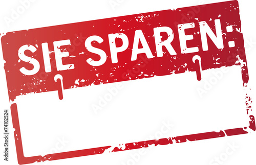 Stempel Sie Sparen