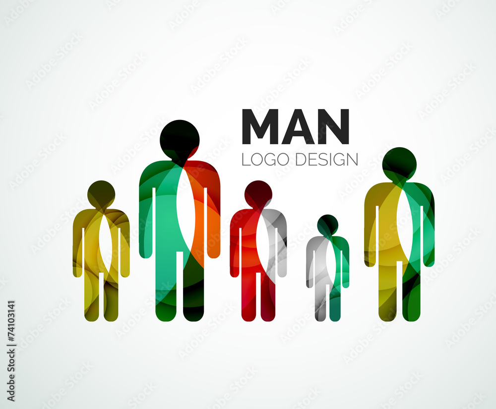Abstract logo - man icon Abstract logo - man icon