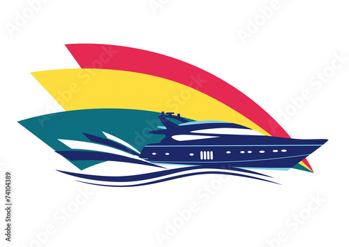 Modern yacht