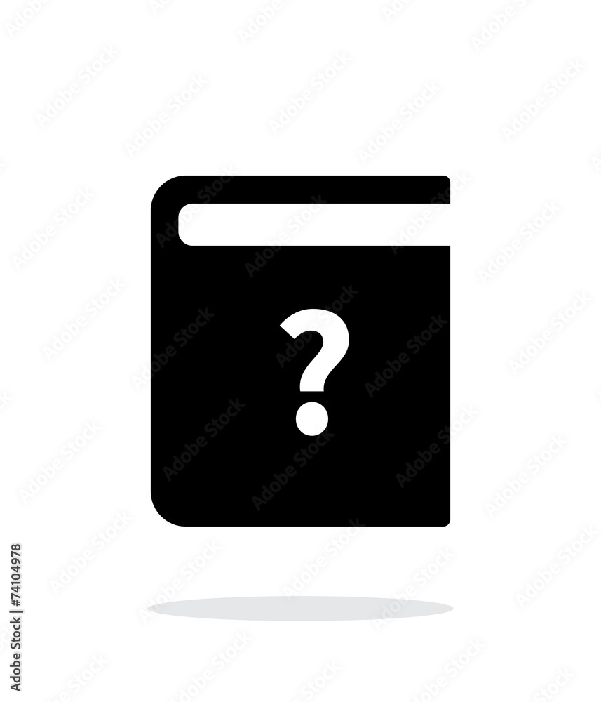 Instruction book simple icon on white background. Instruction book simple icon on white background.