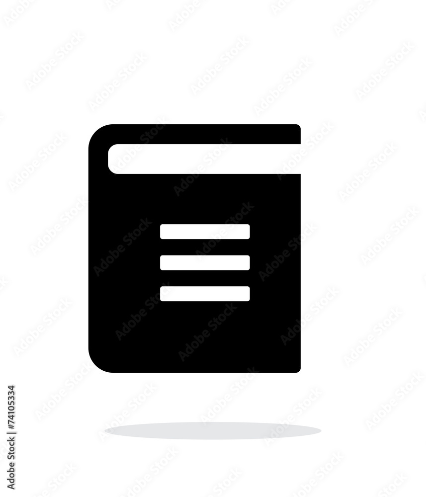 Text book simple icon on white background. Text book simple icon on white background.
