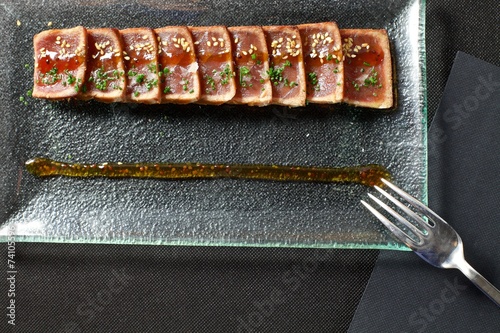 Tuna Tataki with Fork photo