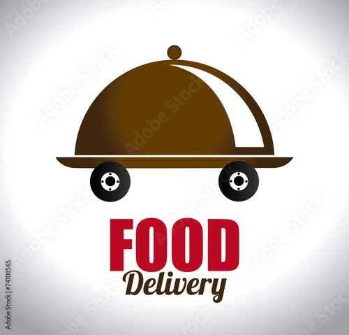 Delivery design over white background vector illustration