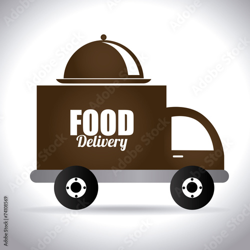 Delivery design over white background vector illustration