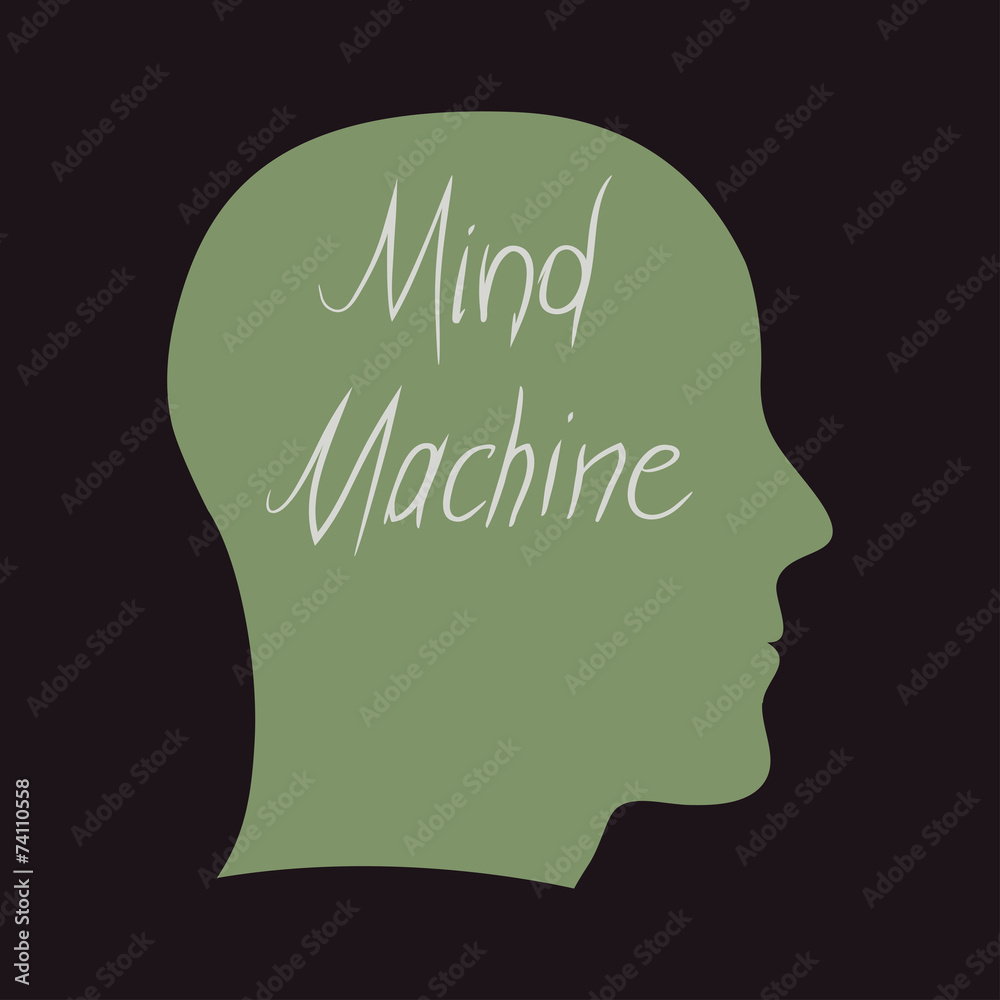 Mind Machine - Think - Vector illustration